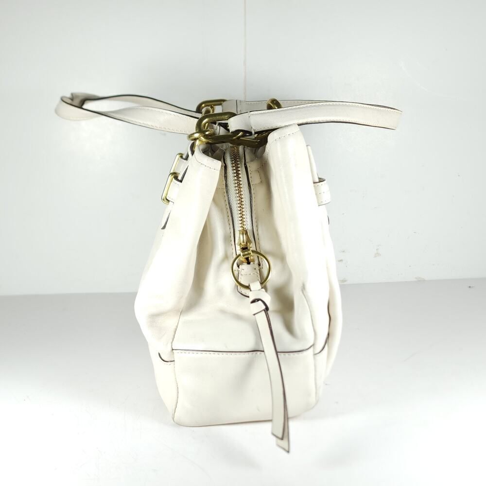 Coach Chelsea Jayden 17811 Leather Ivory/ Off White Carryall Tote Satchel Bag - Picture 4 of 16